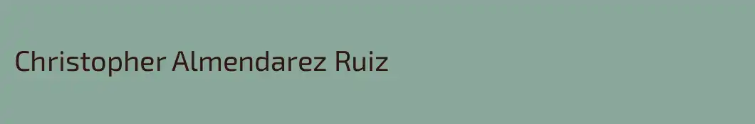 Christopher Almendarez Ruiz